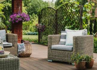 Krzesła ogrodowe z technorattanu